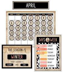 Simply Safari Calendar Bulletin Board Set [CD110539]