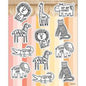 Safari Animals Shape Stickers [CD168317]
