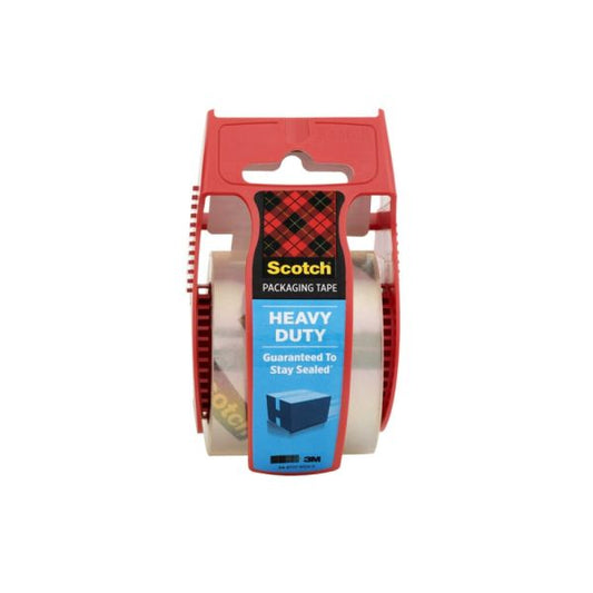 Scotch Heavy-Duty Shipping Tape With Dispenser, 1-7/8" x 22.2 Yd., Clear