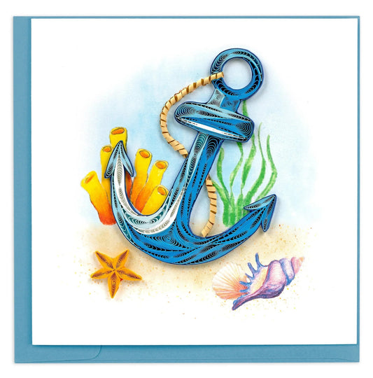 Quilled Anchor Greeting Card [BL1465]