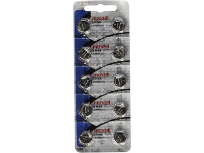 Maxell LR44 1.5V Alkaline Coin Cell Battery (A76 76A AG13 L1154 G13 V13GA 357) - Hologram Packaging - 1 Piece Tear Strip (Minimum Qty of 2 pieces)