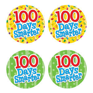 100 Days Smarter Wear 'Em Badges [TCR5393]