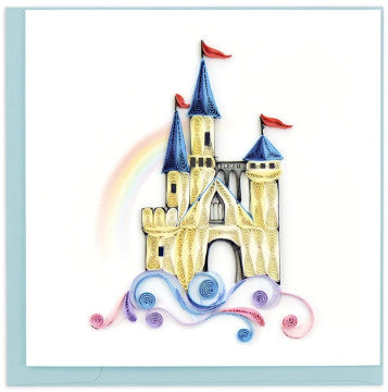 Quilled Castle in the Clouds Greeting Card [BL1314]
