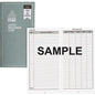 Dome Auto Mileage Log, 32 Sheet(s) - Gray 3 1/4" x 6 1/4" Sheet Size - White Sheet(s) - Gray Print Color [DOM770]