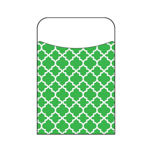 Moroccan Green Library Pockets [T77018]
