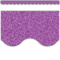 PURPLE GLITZ SCALLOPED BORDER (D)
