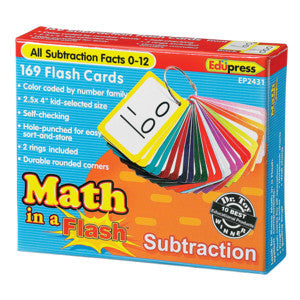 Math in a Flash Cards: Subtraction [TCR2431]