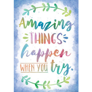 Amazing Things Happen When You Try Positive Poster [TCR7559]