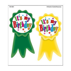 Birthday Ribbons Wear 'Em Badges [TCR4851]
