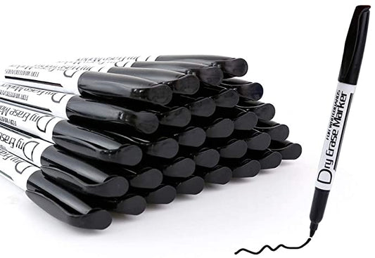 Dabo&Shobo Dry Erase Markers 80 Count, Black, Chisel Tip [B08H1SKB3B]