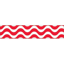 Wavy Red Sparkle Plus Bolder Border [T85415]