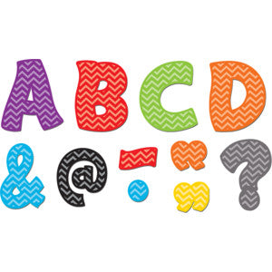 Chevron Funtastic Font 3" Magnetic Letters [TCR77213]
