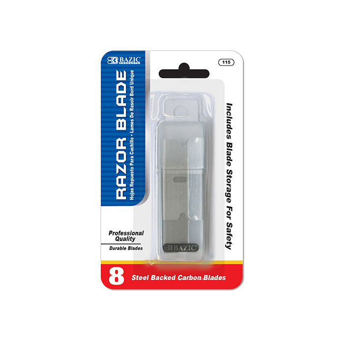 BAZIC Razor Replacement Blade with Tube (8/Tube) [115]