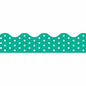 Polka Dots Teal Border [T92665]