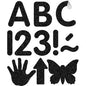 Black Glitz 2" Classic Self-Adhesive Letters Uppercase [TCR9647]
