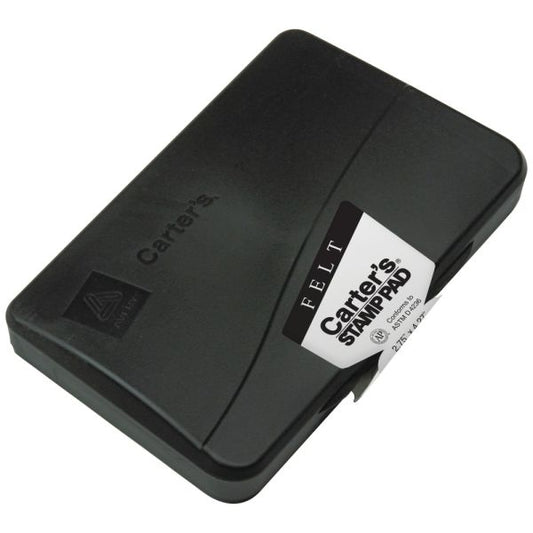 Carter's UNINKED Felt Stamp Pad, 4.25 x 2.75, Red [AVE21021]