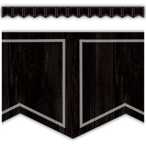 Modern Farmhouse Black Pennants Die-Cut Border Trim [TCR8905]