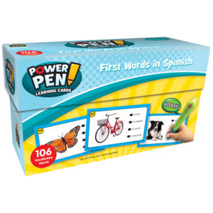 Power Pen Learning Cards: First Words in Spanish [TCR6726]