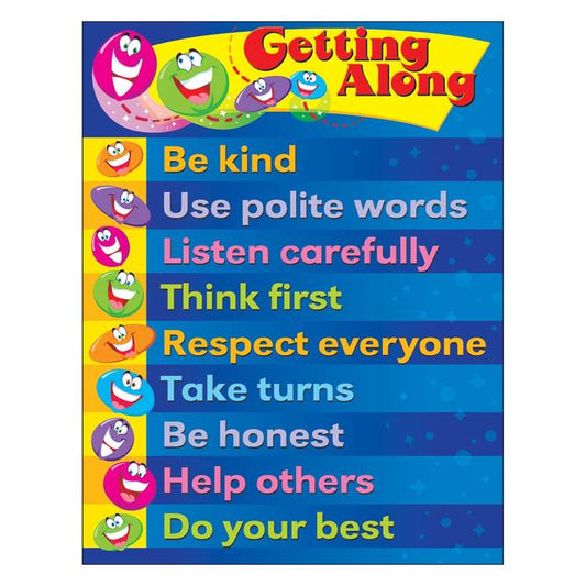 Getting Along Learning Chart 17x22 [T38214] (D)