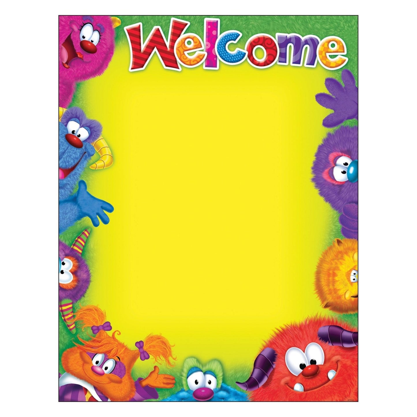 Welcome Furry Friends Learning Chart 17x22 [T38431]