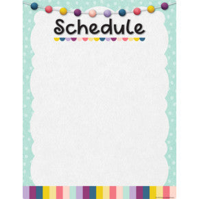 Oh Happy Day Schedule Write-On/Wipe-Off Chart 17x22 [TCR7491]