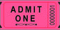 Single Ticket Roll 2000 Tickets Red [101-R]