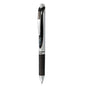 Pentel EnerGel RTX Gel Pen, Retractable, Medium 0.7 mm, Black Ink, Black/Gray Barrel [PENBL77A]