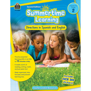 Summertime Learning Grd 2 - Spanish Directions [TCR8086]