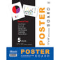 BAZIC 11" X 14" White Poster Board (5/Pack) [512]