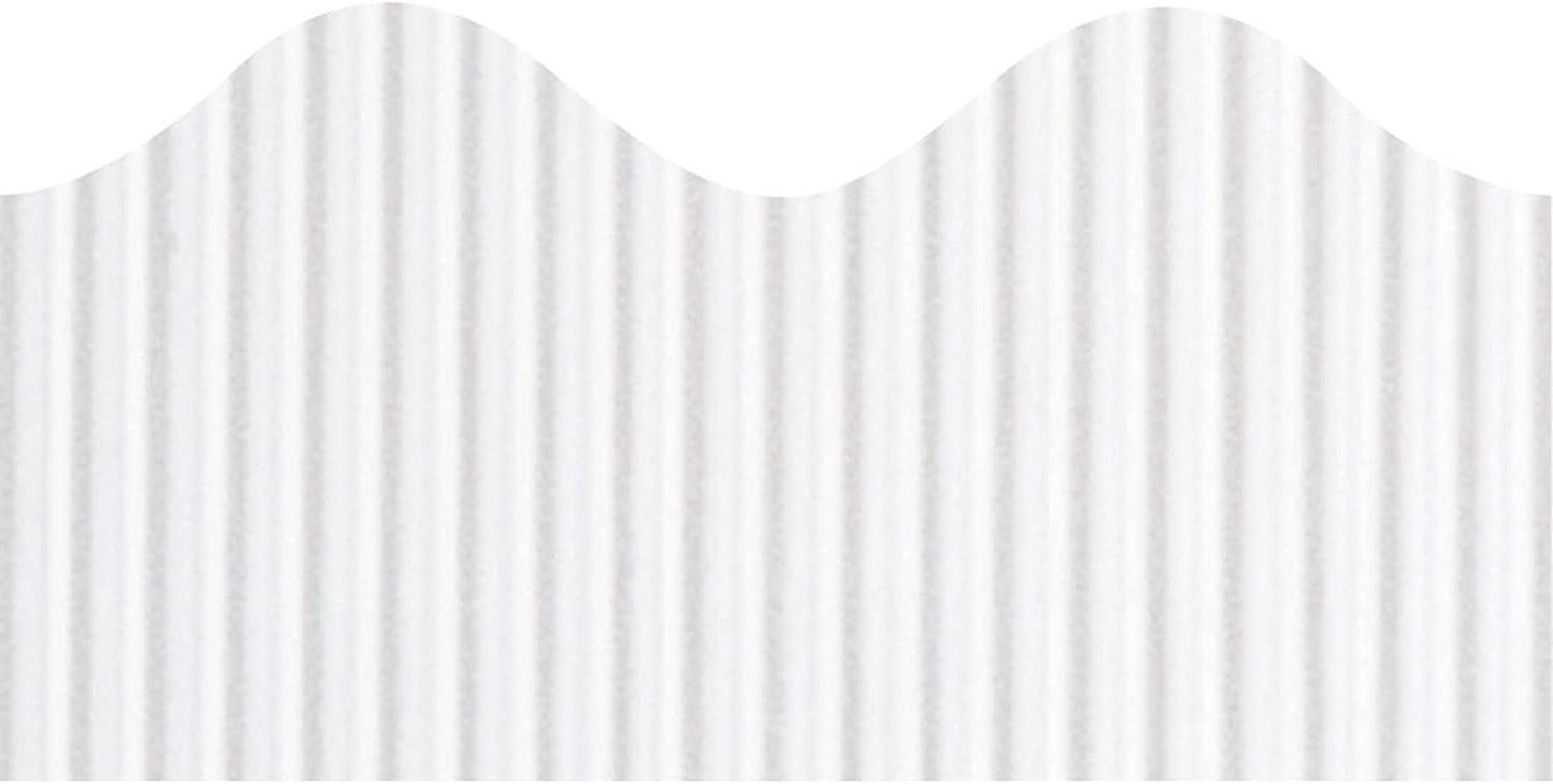 Bordette Decorative Border, 2 1/4 x 50' Roll, White [PAC37016]