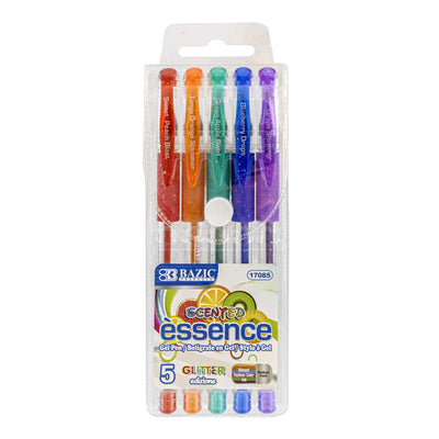 Essence Gel Pen 5 Scented Glitter Color w/ Cushion Grip [17085]