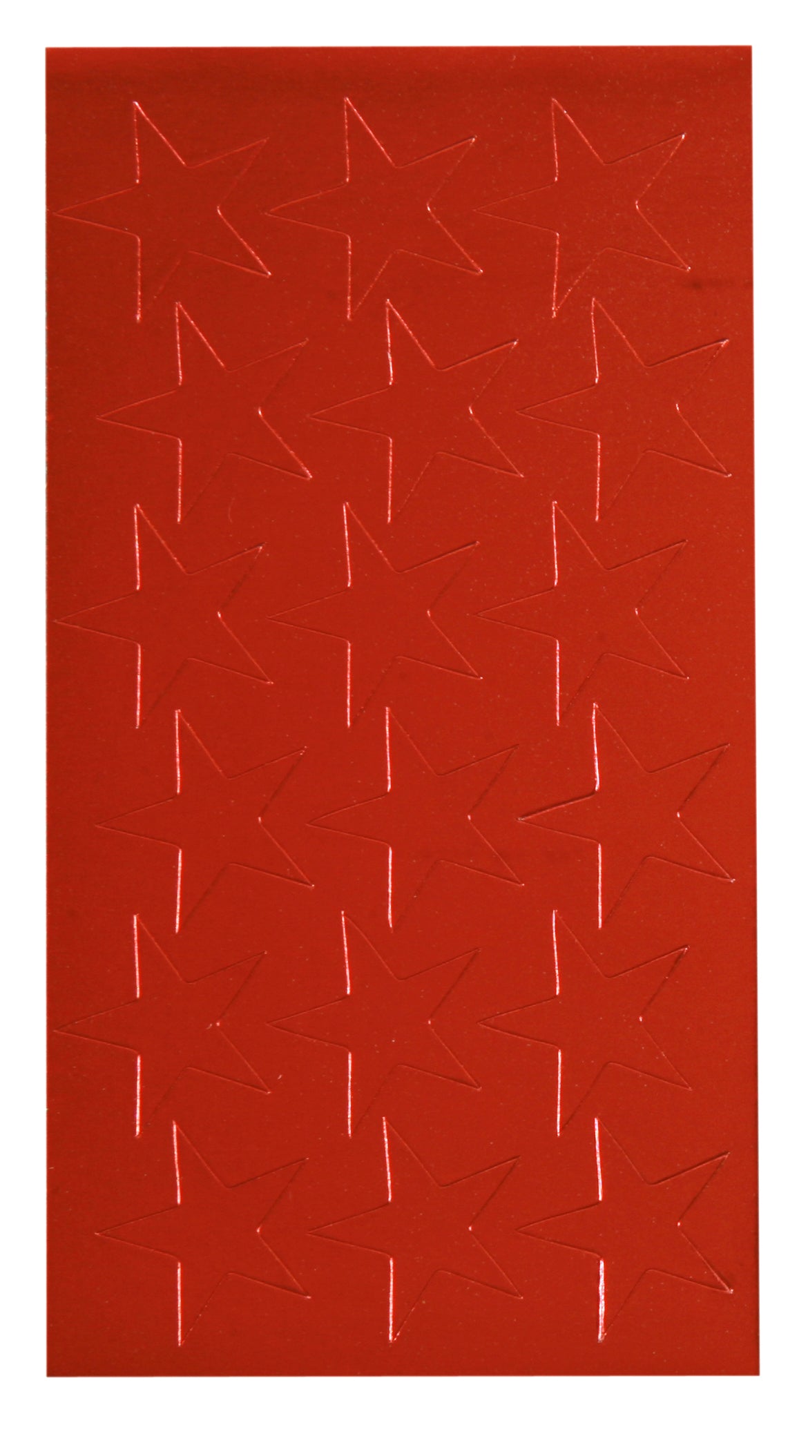 3/4" Red (175) Presto-Stick Foil Star Stickers [P824640]