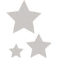 Silver Glitz Stars Accents - Assorted Sizes [TCR77026]