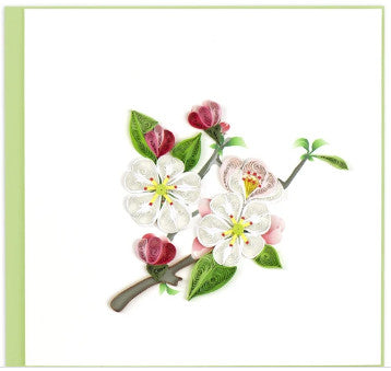 Quilled Apple Blossoms All Occasion Greeting Card [BL1456]