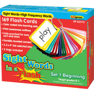 Sight Words in a Flash Cards Grades K-1 [TCR62315]
