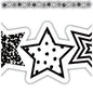 Black and White Stars Die-Cut Border Trim [TCR6939]