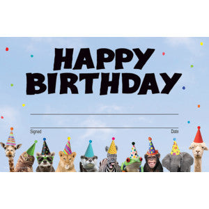 Go Wild Animals Happy Birthday Awards [TCR6853]