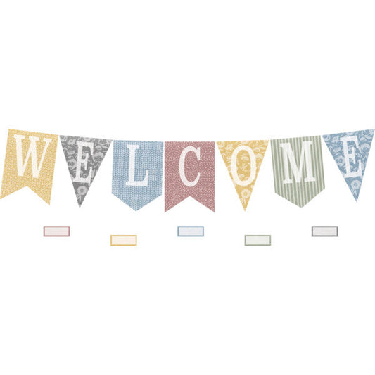 Classroom Cottage Pennants Welcome Bulletin Board [TCR7170]