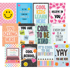 Cool for School Positive Sayings Small Poster Pack [TCR9326]