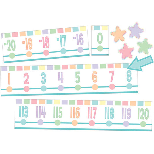 Pastel Pop Number Line (-20 to +120) Bulletin Board [TCR8446]