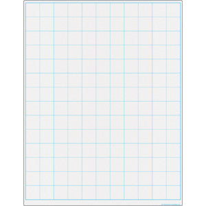 Graphing Grid 1Â½ Inch Squares Write-On/Wipe-Off Chart 17x22 [TCR7115]