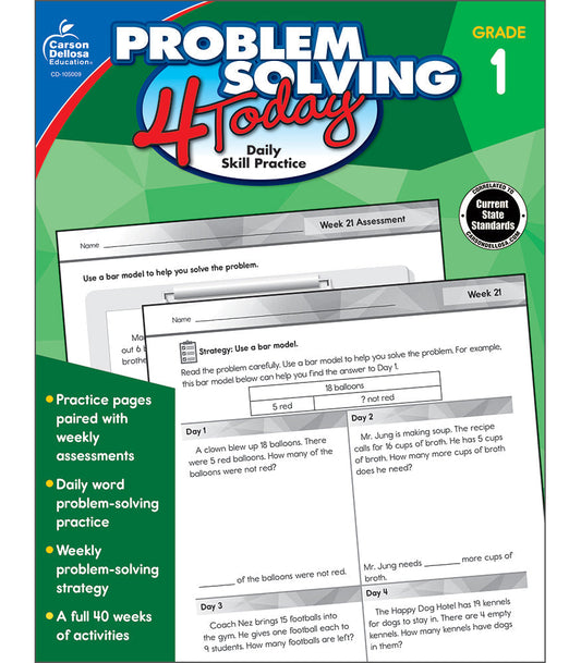 Problem Solving 4 Today Grade 1 [CD105009]