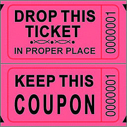 Double Ticket Roll 2000 Tickets Red [102-R]