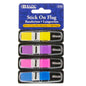 BAZIC 30 Ct. 0.5" x 1.7" Neon Color Coding Flags w/ Dispenser (4/Pack) [5170]