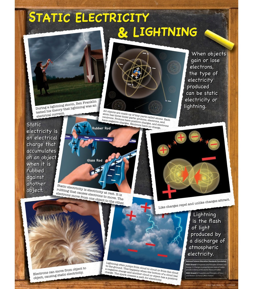 Static Electricity & Lightning Chart 17x22 (CD414059) [CD414059]