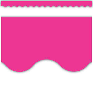 Hot Pink Scalloped Border Trim [TCR5582]