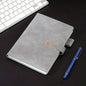 A5 PU Leather Soft Cover Notebook with Magnetic Buckle and Pen Loop Holder, 200 College Ruled Lined Pages (100 Sheets), 32k Lay-Flat Binding Paperback Diary, 80gsm (Black) [XK05324]