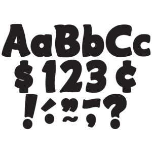Black Funtastic 4" Letters Combo Pack [TCR5453]
