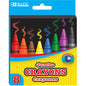 BAZIC 8 Color Premium Jumbo Crayons [2518]