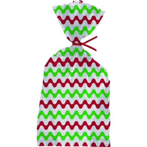CELLO BAGS - LARGE RED & GREEN 20 COUNT [249XAS1424]